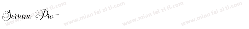 Serrano Pro字体转换